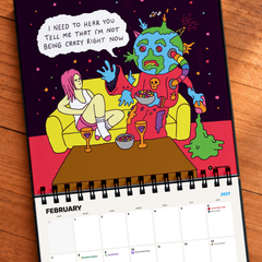 2027 Rainbow Brainskull Calendar