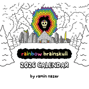 Rainbow Brainskull 2026 Calendar (WHITE)