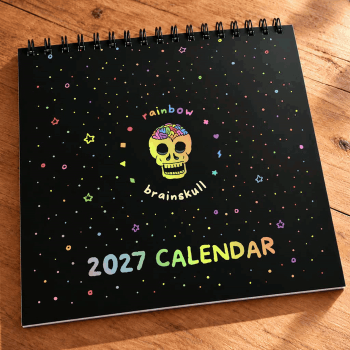2027 Rainbow Brainskull Calendar