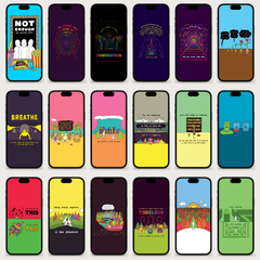 Rainbow Brainskull Wallpaper Pack