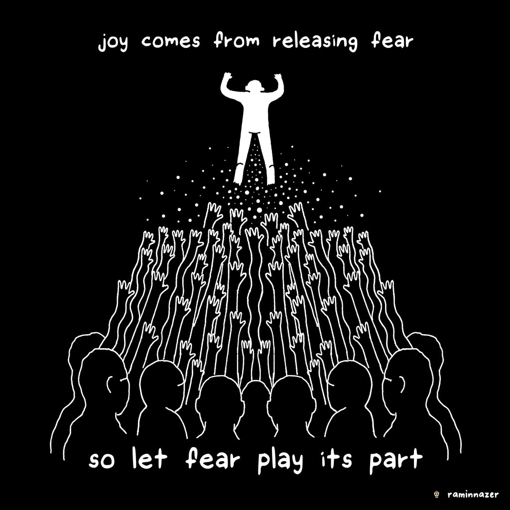 Joy Comes From Releasing Fear (Soft Lightweight T-Shirt)