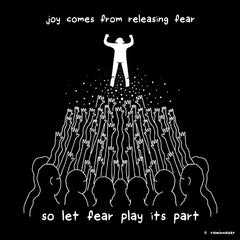Joy Comes From Releasing Fear (Soft Lightweight T-Shirt)