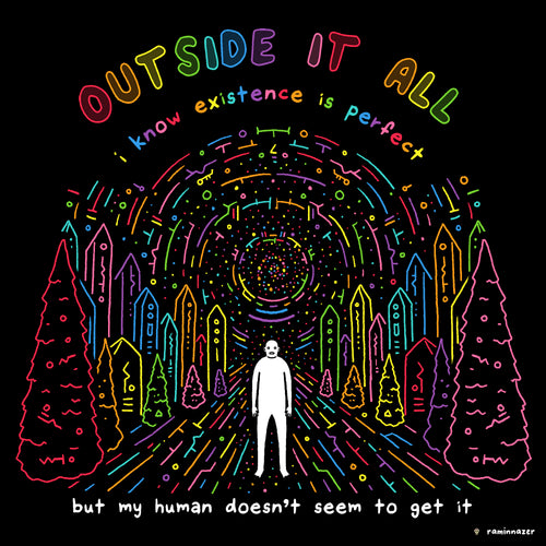 OUTSIDE IT ALL (Soft Lightweight T-shirt)