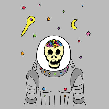 Rainbow Brainskull Spacesuit (Soft Lightweight T-shirt)