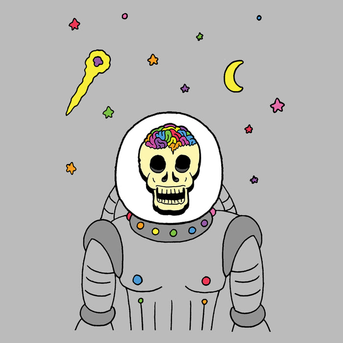 Rainbow Brainskull Spacesuit (Soft Lightweight T-shirt)