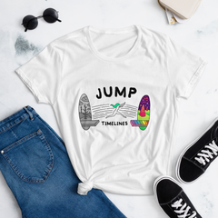 JUMP TIMELINES (Women's Fashion Fit Tee)